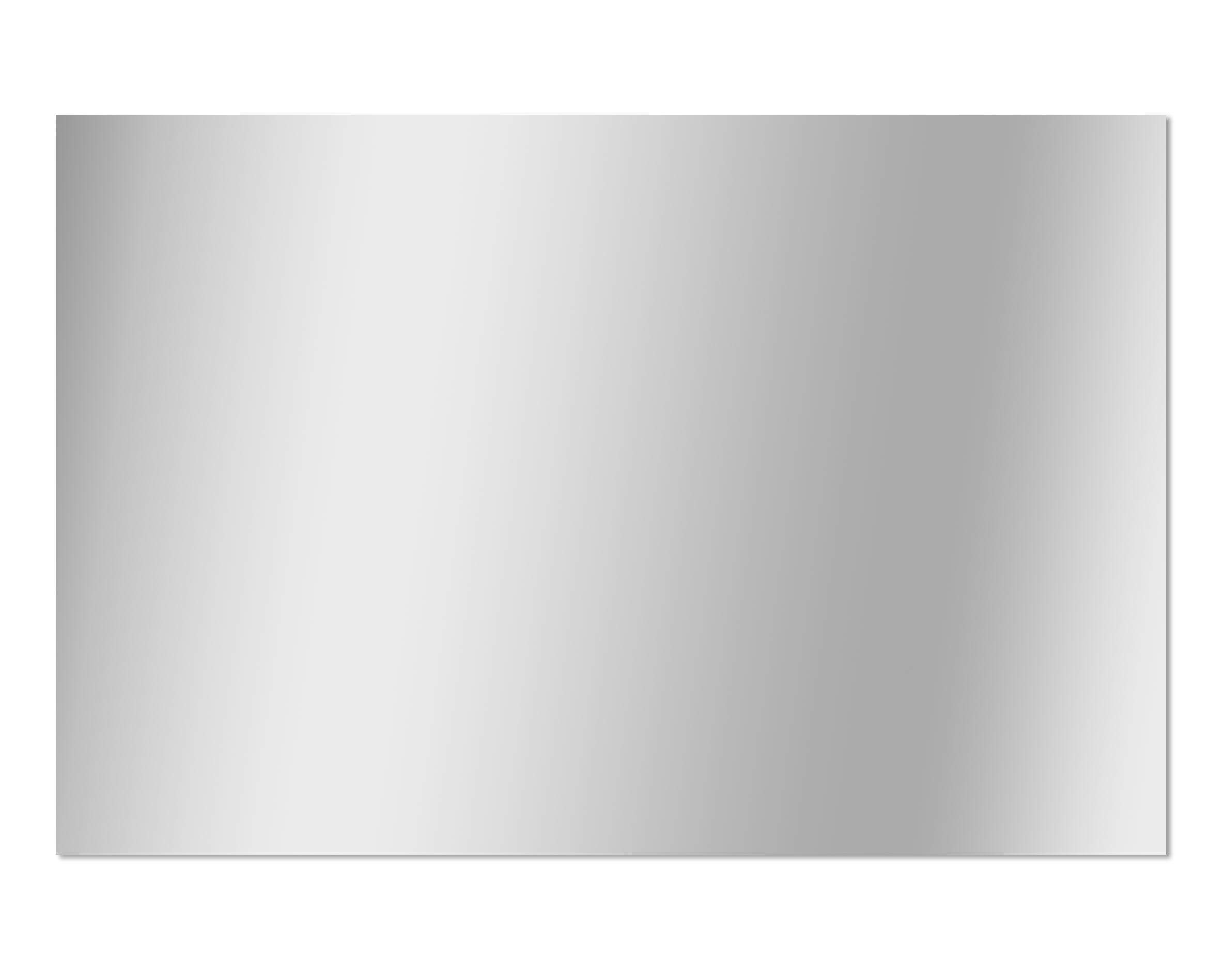 Miroir bord polis 90x60cm